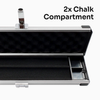 Silver Stripe Pro Aluminium Premium 3/4 Snooker and Pool Cue Case - Holds 1 x 3/4 Joint Cue + Extensions
