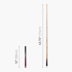 PRO147 TRIUMPH 3/4 Joint Premium Ash Snooker and Pool Cue and Case Set with 9.5mm Professional Layered Tip