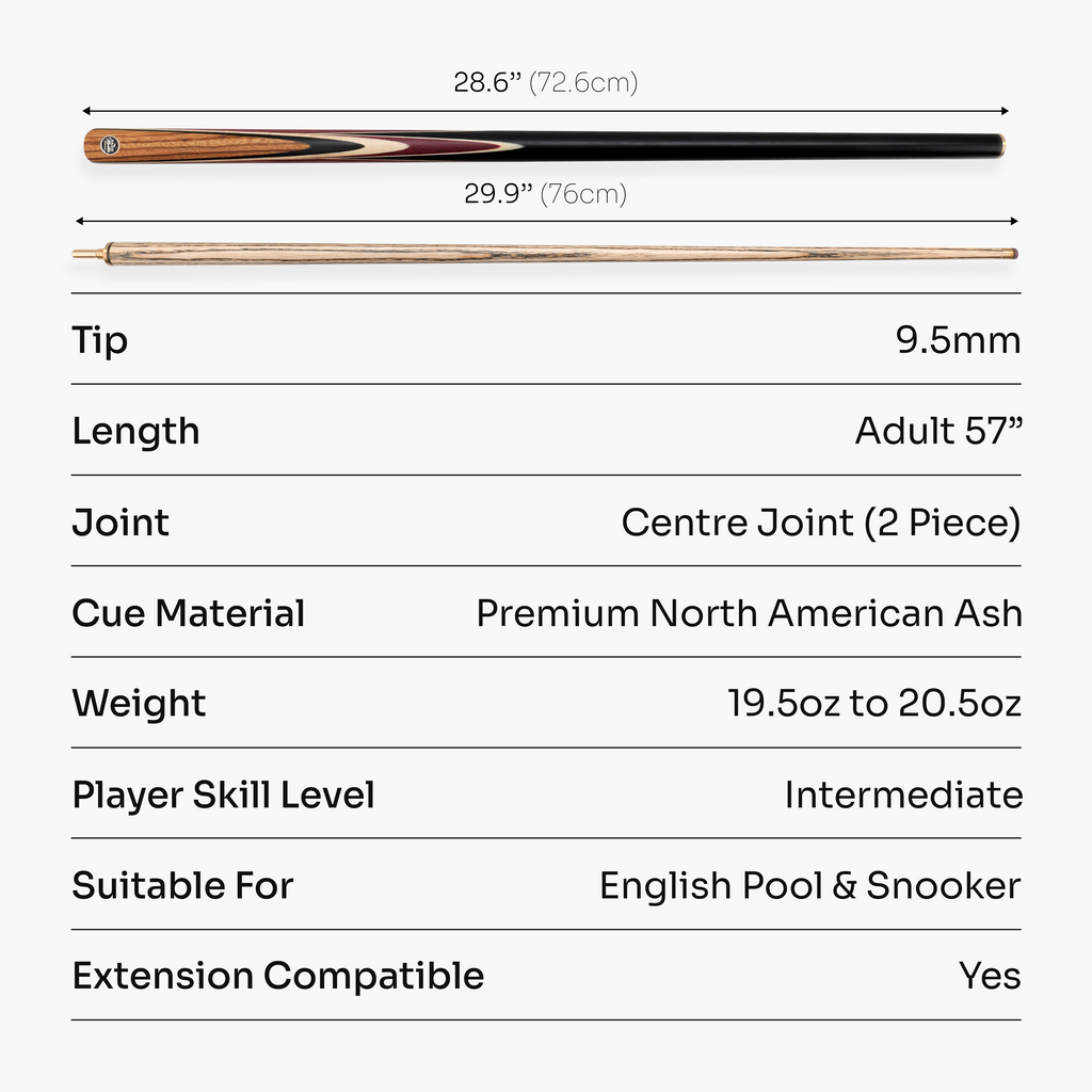 Baize Master Blackline Elite cue and case set