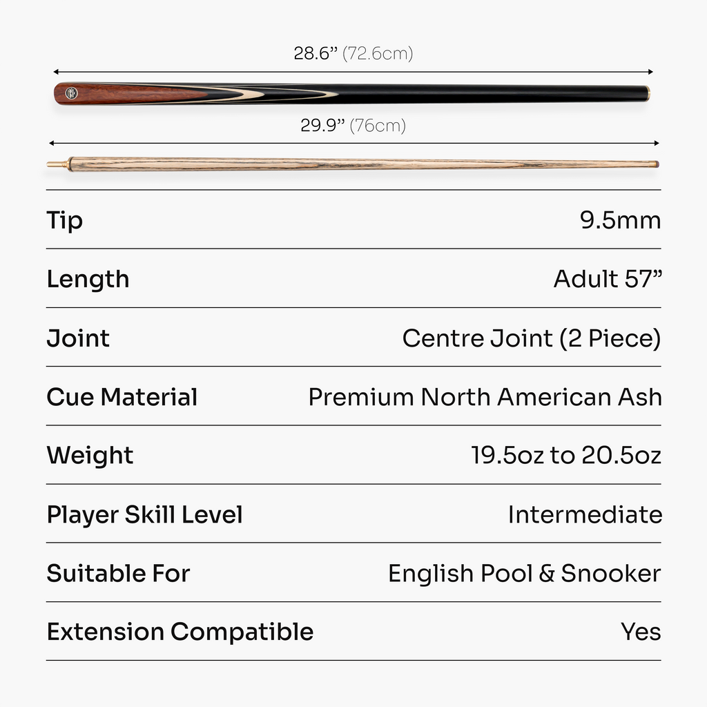Baize Master Blackline Elite cue and case set