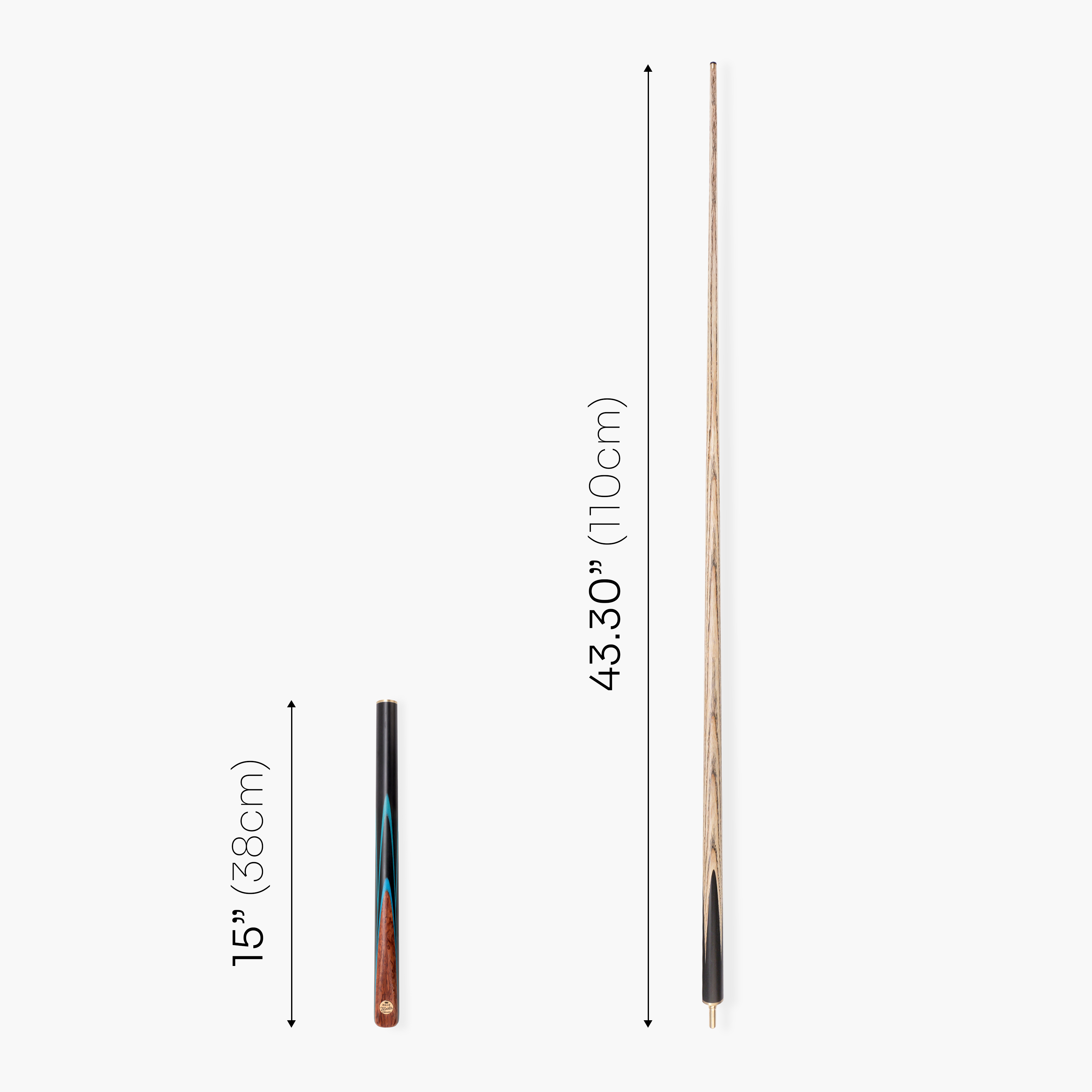 Baize Master Gold Series Blue Ascot 3/4 pool cue