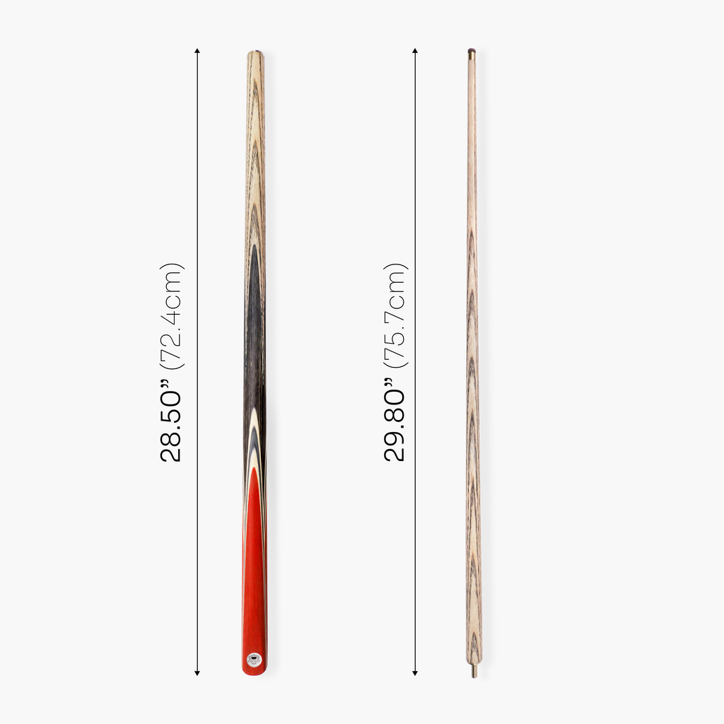 PRO147 TRIUMPH 2 Piece Premium Ash Snooker and Pool Cue and Case Set with 9.5mm Professional Layered Tip