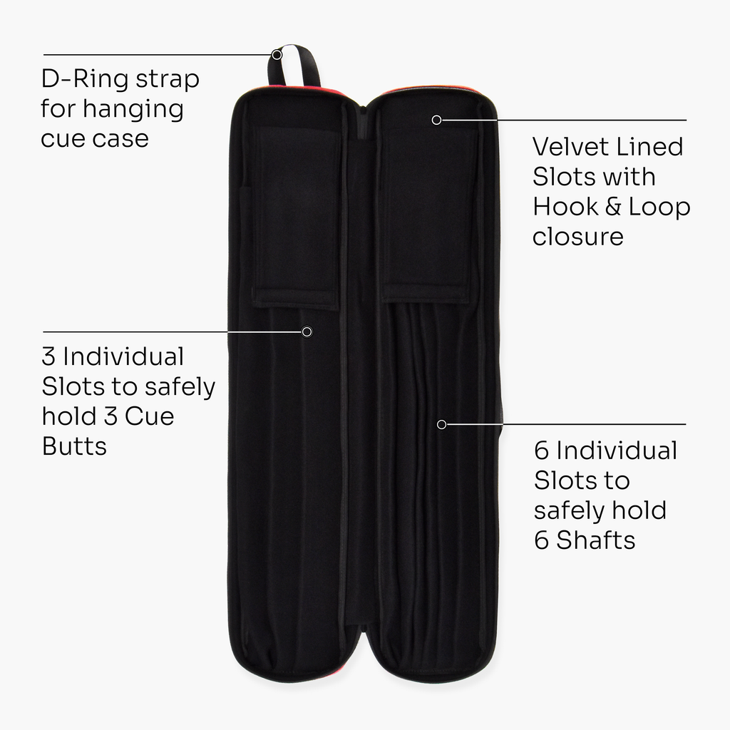 Dynamite Billiards 3x6 American pool cue case