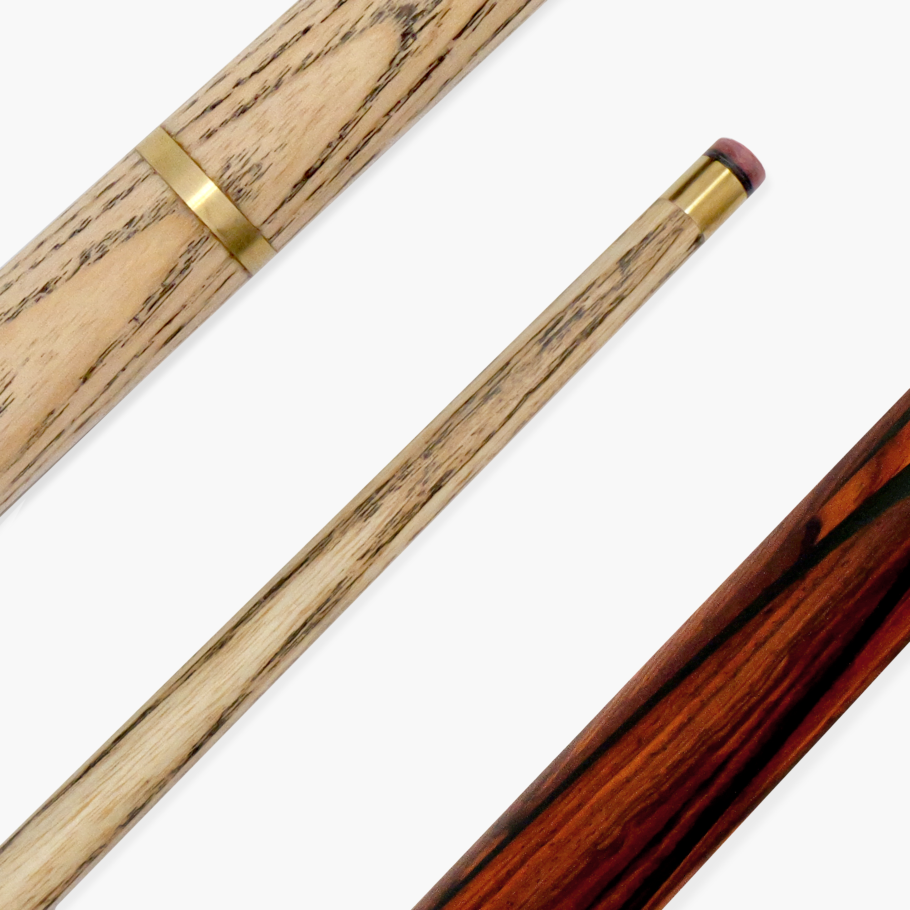 PRO147 Pearl Series Fire 57 Inch 2 Piece Snooker Pool Cue and Case Set 9.5mm Pro Leather Tip