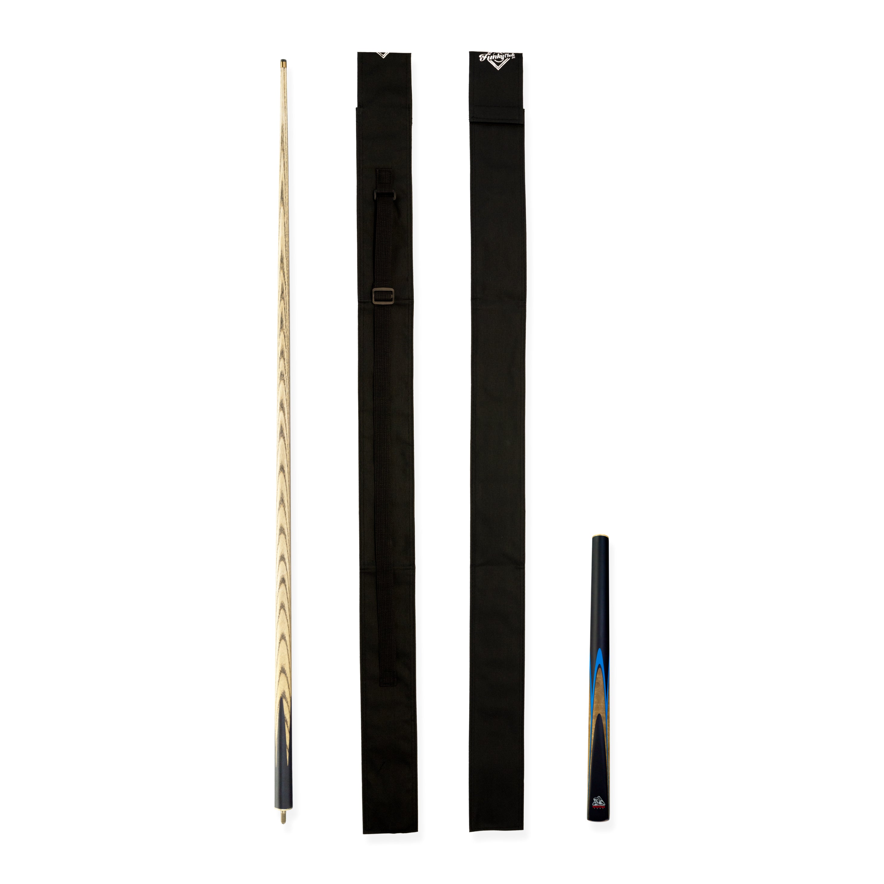 Spartan Fury VANQUISH 3/4 Joint Snooker Pool Cue and Soft Case Set 9.5mm Tip