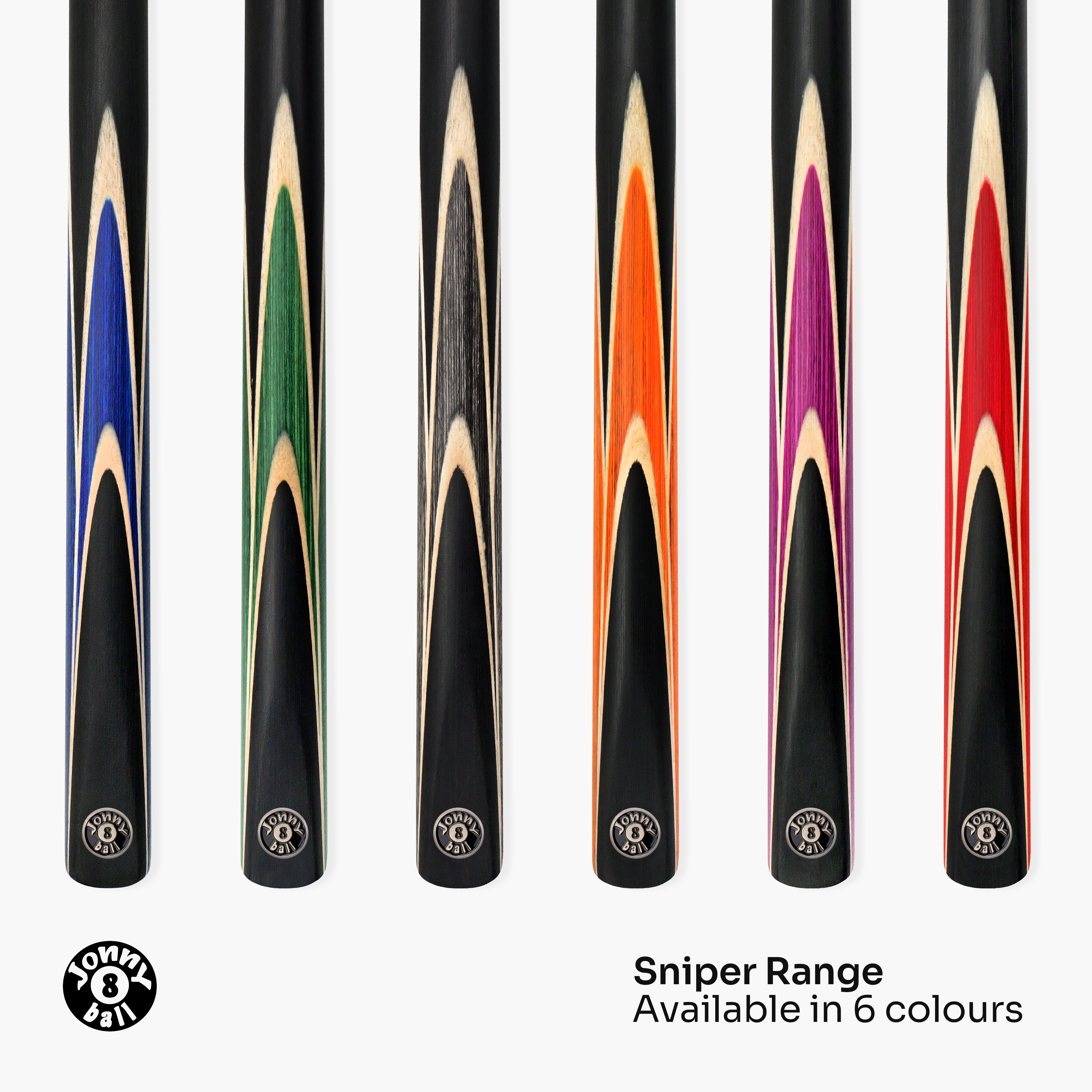 Jonny 8 Ball Sniper 57-inch 2-piece pool cue