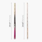PRO147 TRIUMPH 2 Piece Premium Ash Snooker and Pool Cue and Case Set with 9.5mm Professional Layered Tip