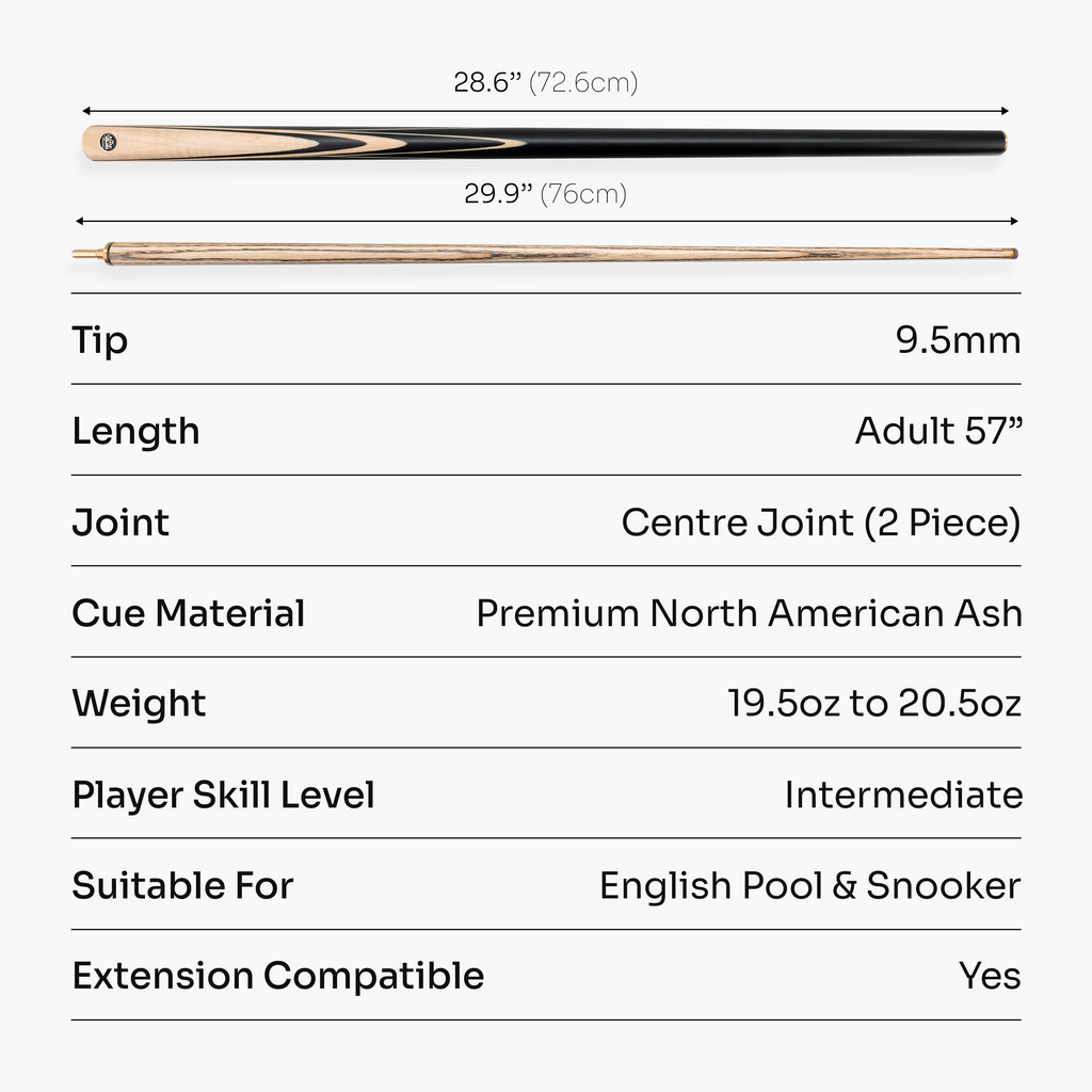 Baize Master Blackline Elite cue and case set