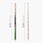 PRO147 TRIUMPH 2 Piece Premium Ash Snooker and Pool Cue and Case Set with 9.5mm Professional Layered Tip