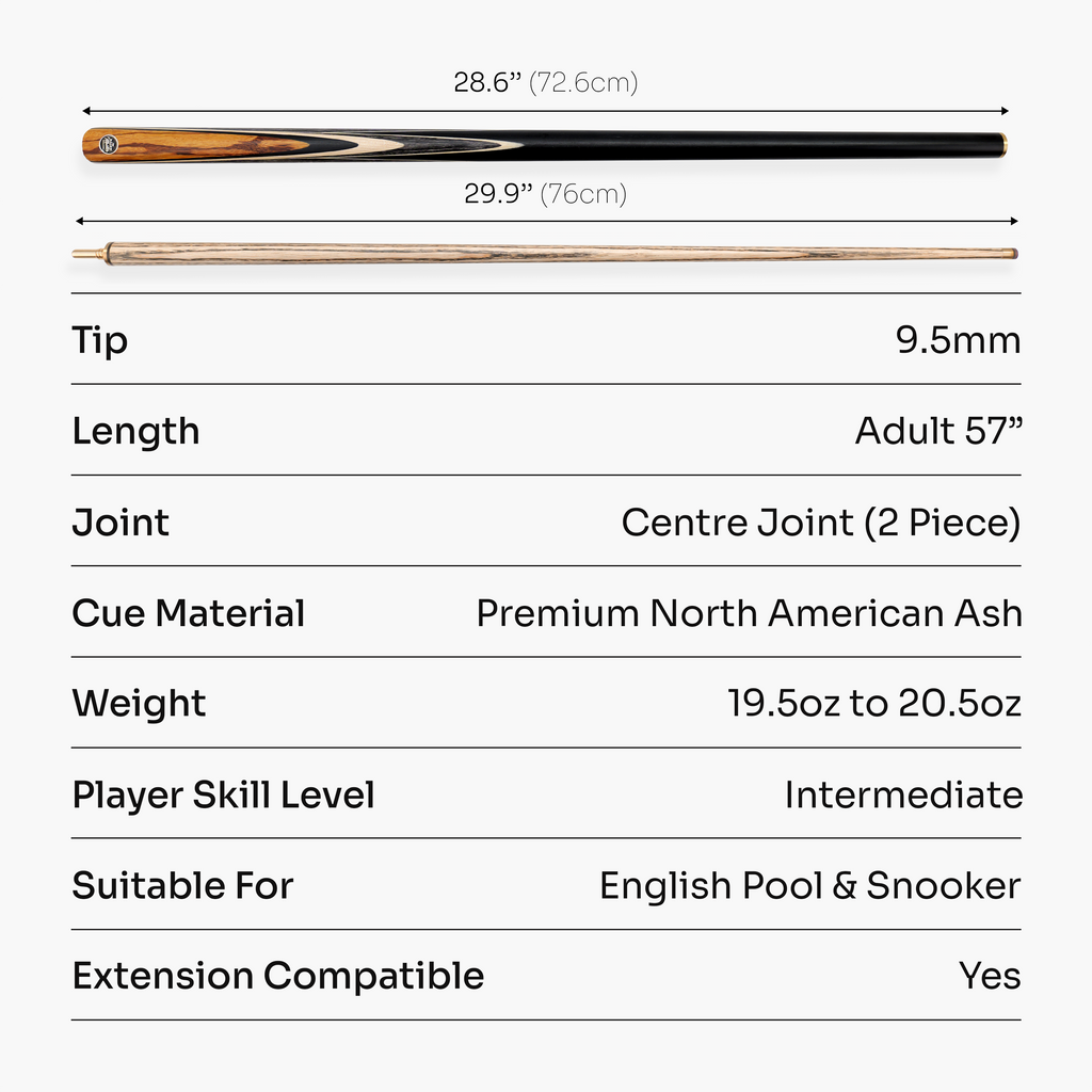 Baize Master Blackline Elite cue and case set