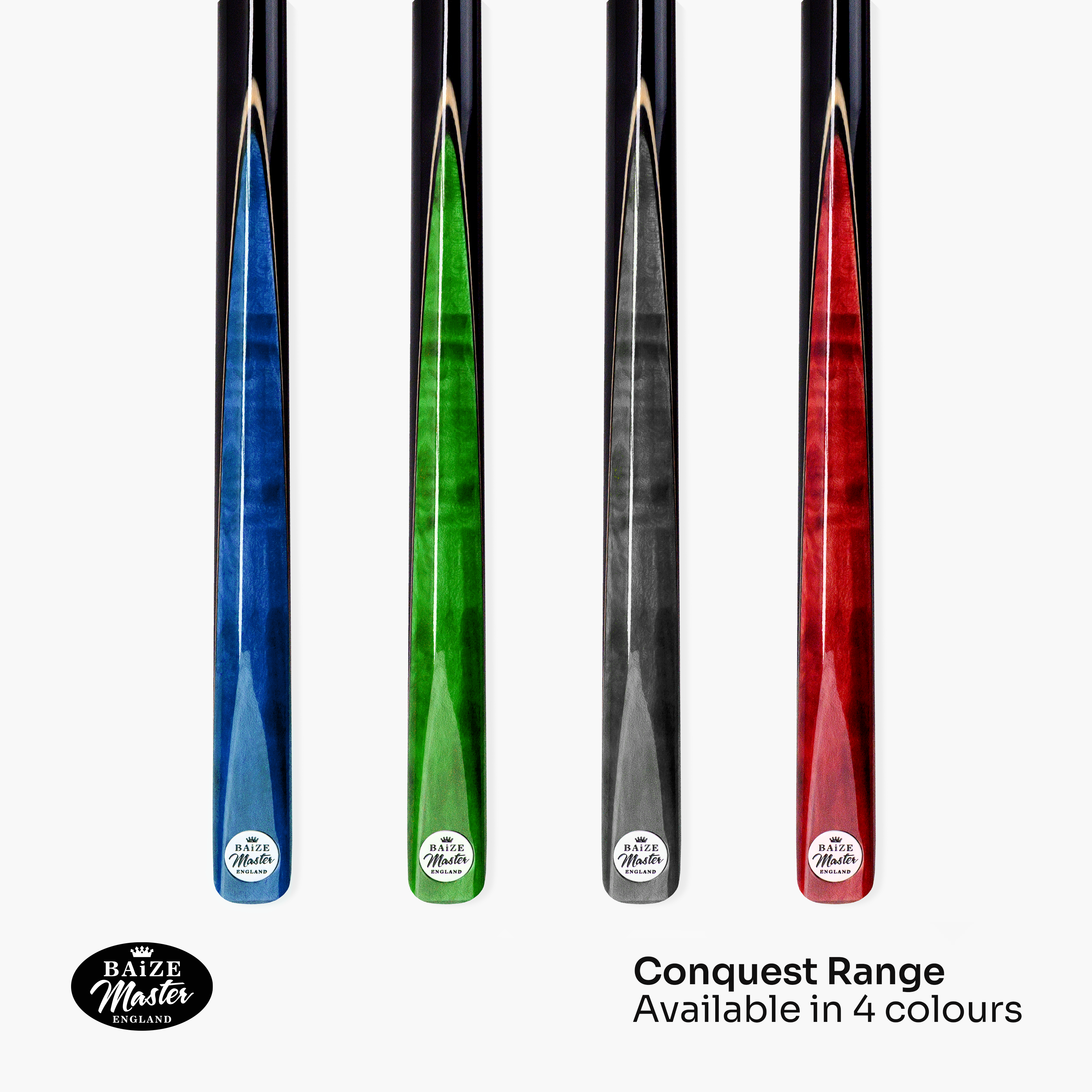Baize Master Silver Series Conquest 48-inch junior cue set