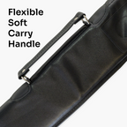 Economy black vinyl 48-inch junior cue case