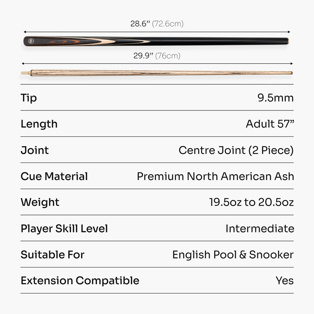 Baize Master Blackline Elite cue and case set