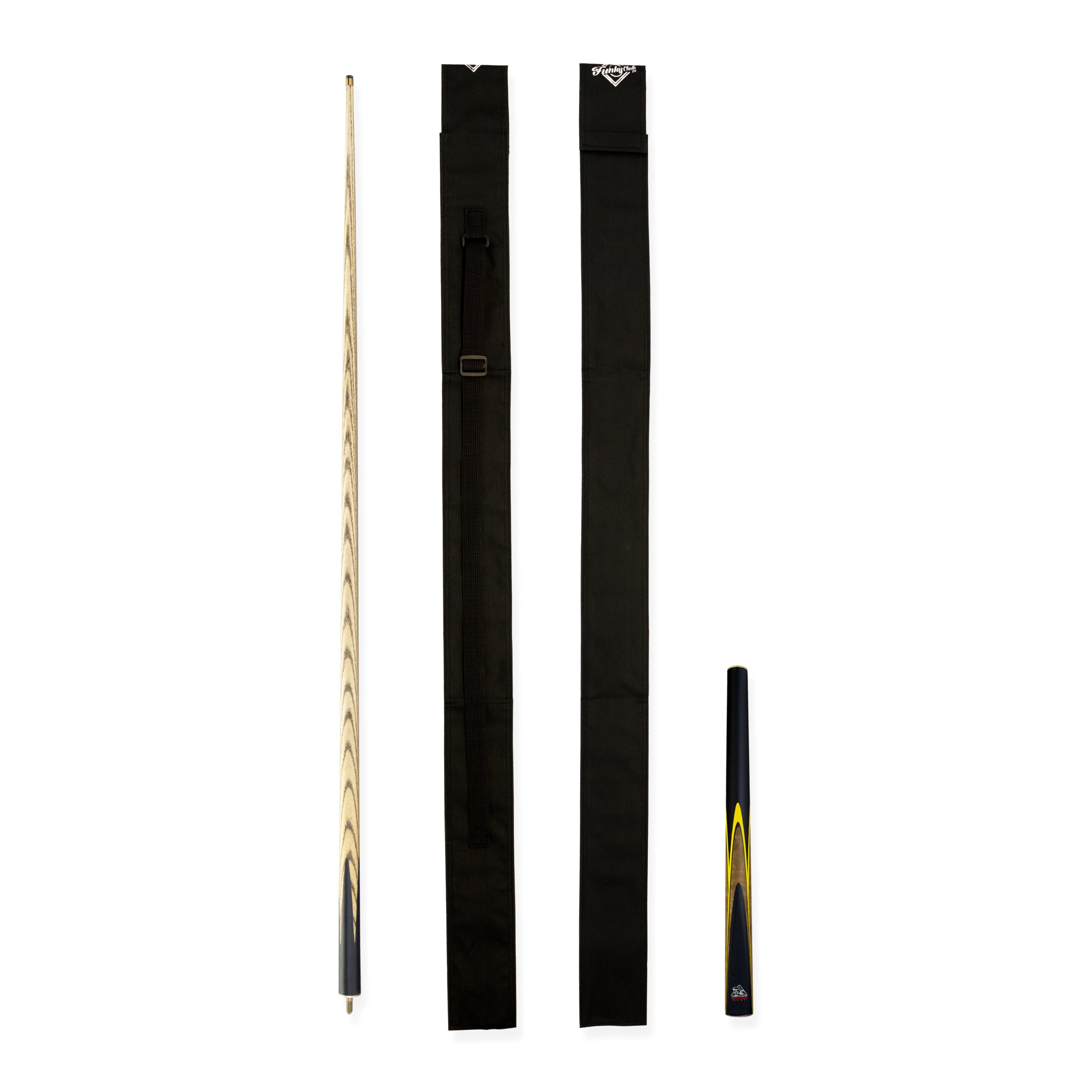 Spartan Fury VANQUISH 3/4 Joint Snooker Pool Cue and Soft Case Set 9.5mm Tip