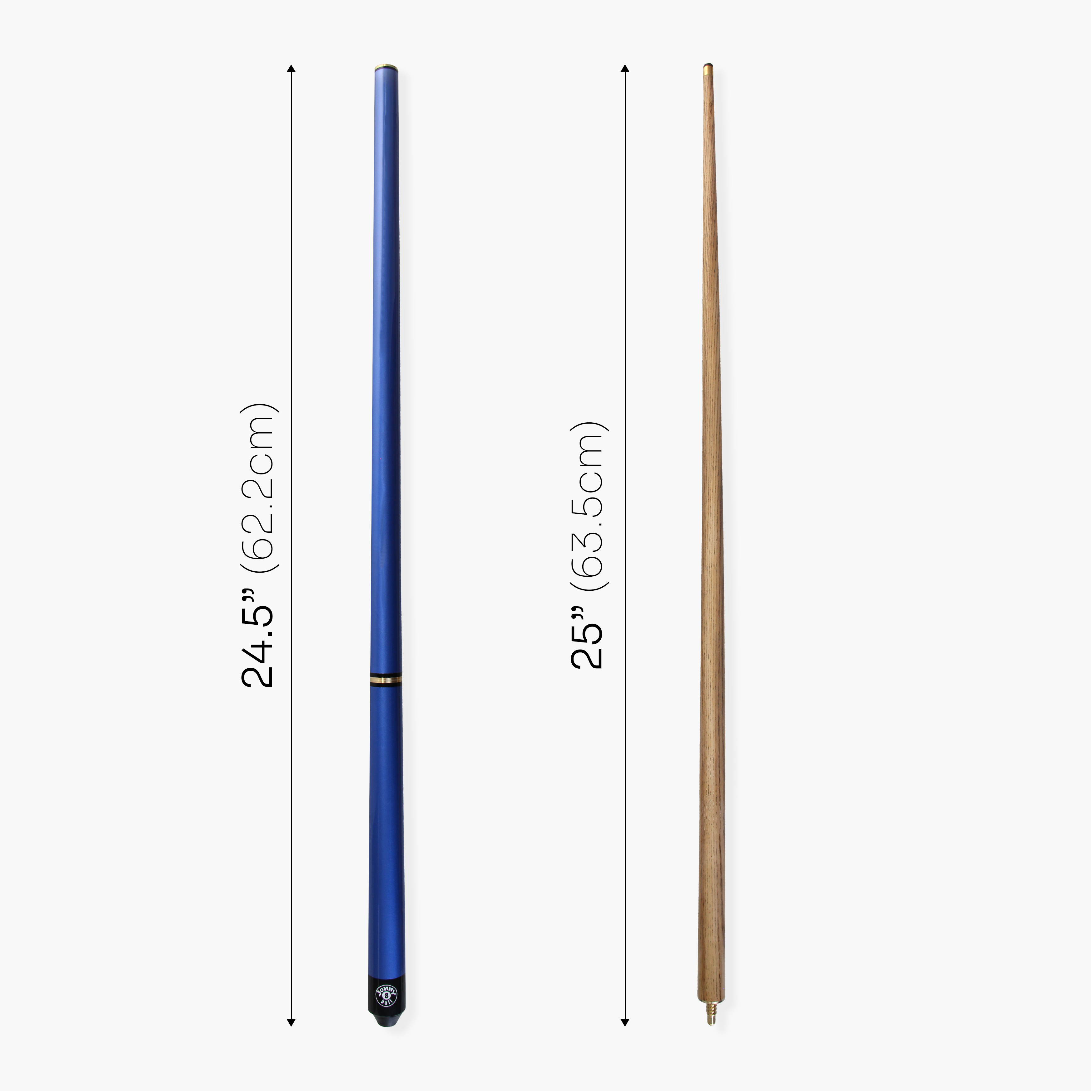Jonny 8 Ball Blue Pro-Triad 48-inch 3-piece pool cue