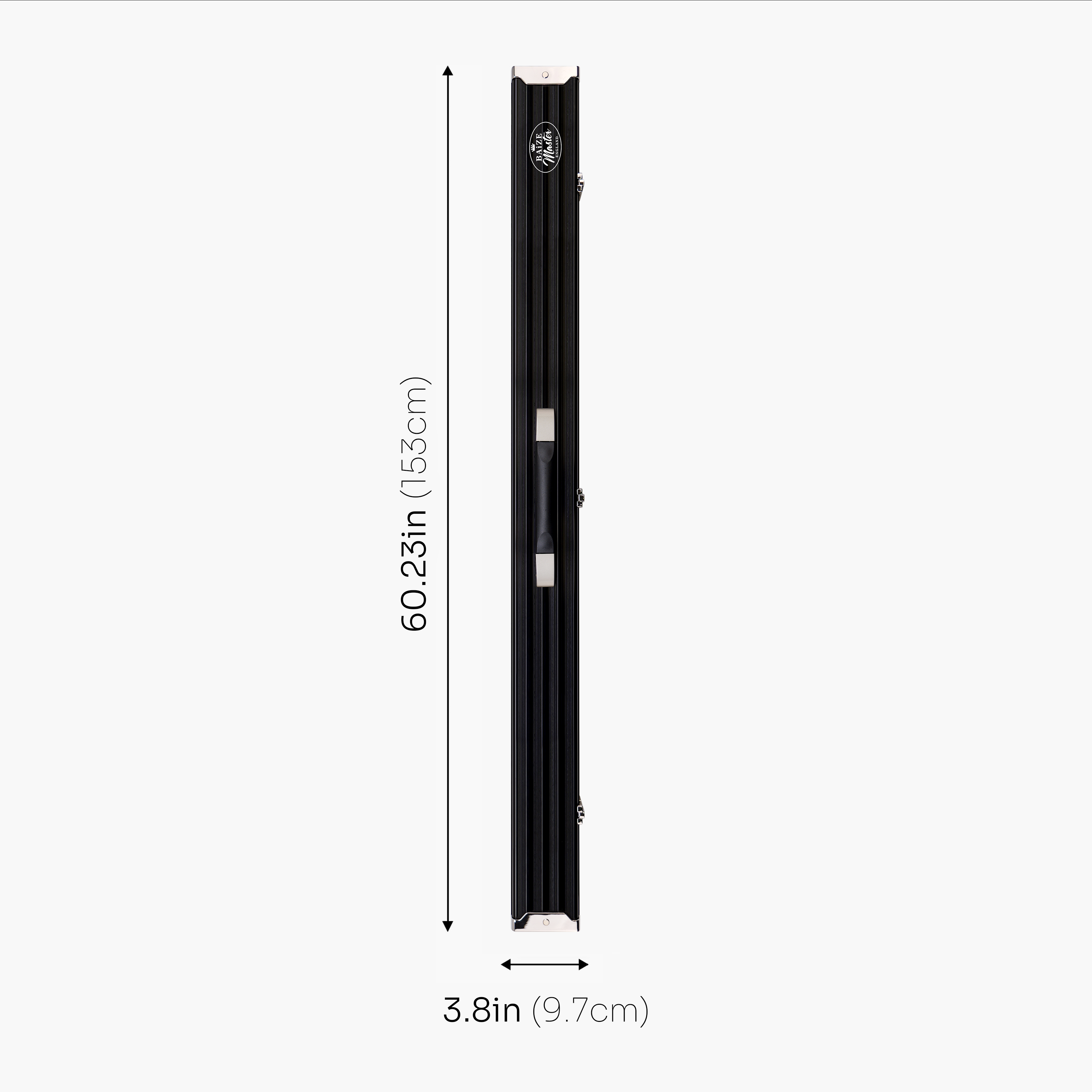 Baize Master Pro Line One Piece Aluminium Snooker Pool Cue Case - Holds Three 1 Piece Cues