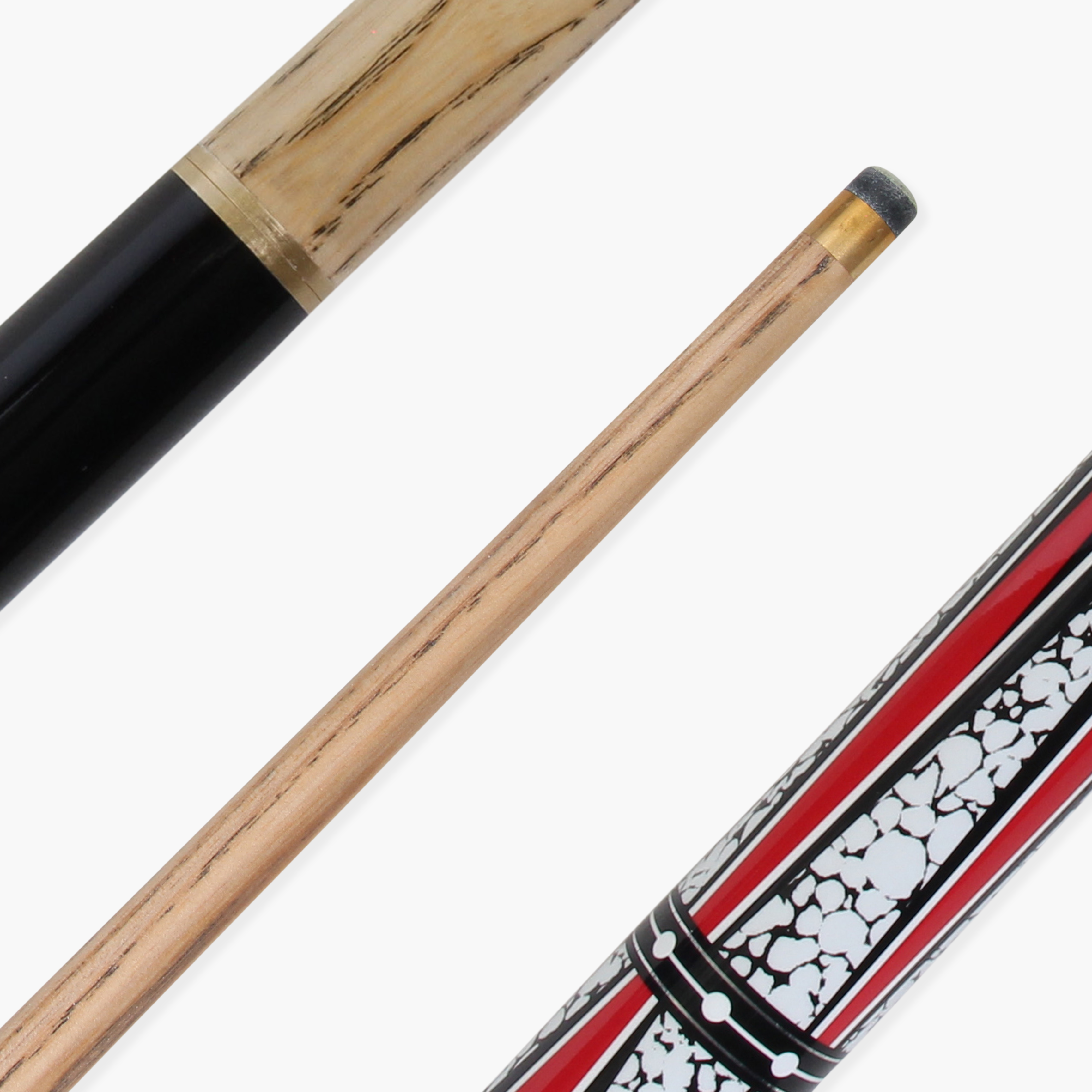 Jonny 8 Ball TRIDENT 57 Inch 2 Piece Centre Joint Ash Snooker Pool Cue with 9.5mm Tip