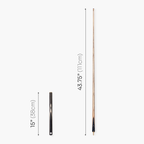 PRO147 TRIUMPH 3/4 Joint Premium Ash Snooker and Pool Cue and Case Set with 9.5mm Professional Layered Tip