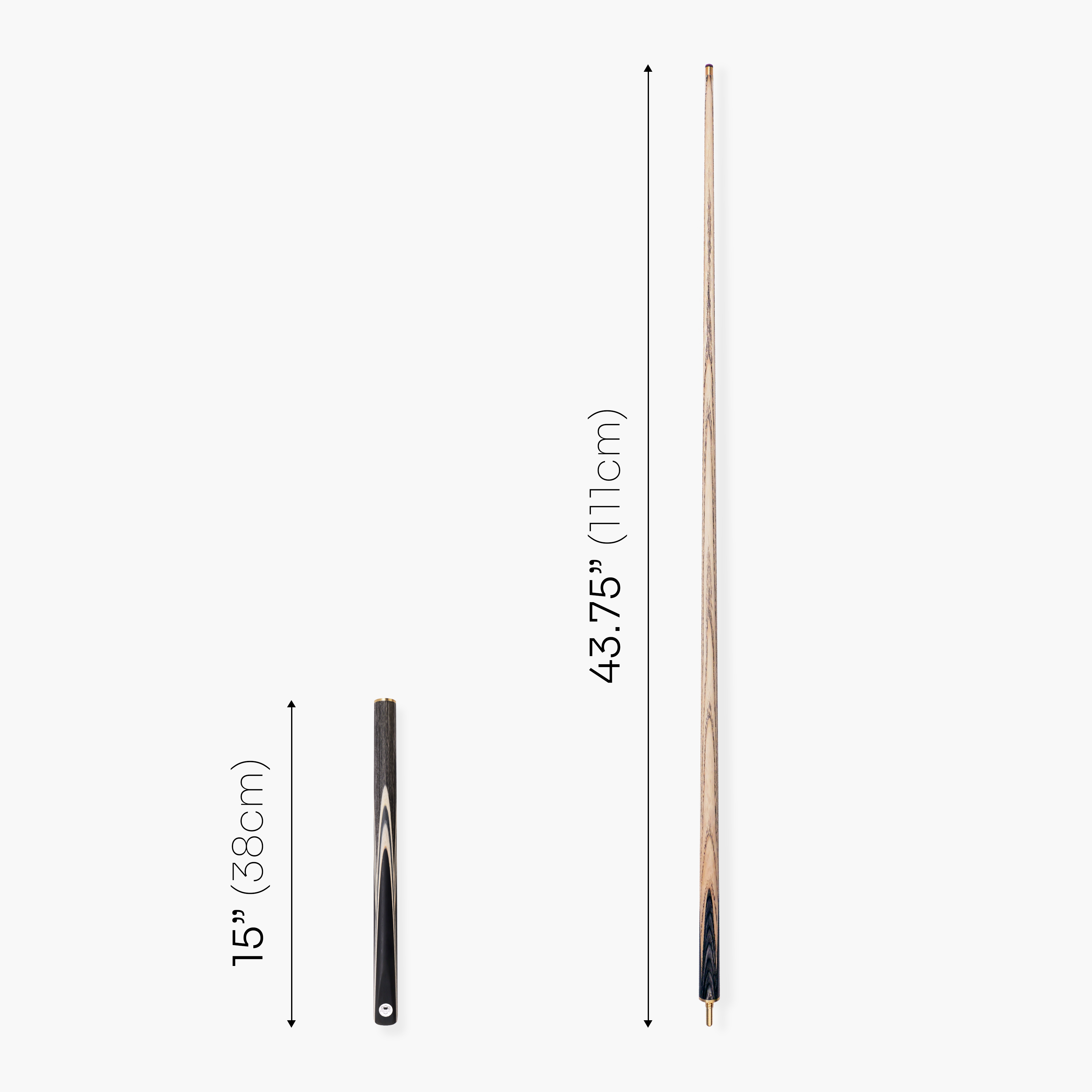 PRO147 TRIUMPH 3/4 Joint Premium Ash Snooker and Pool Cue and Case Set with 9.5mm Professional Layered Tip
