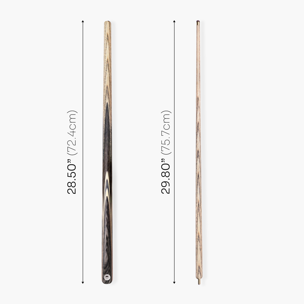 PRO147 TRIUMPH 2 Piece Premium Ash Snooker and Pool Cue and Case Set with 9.5mm Professional Layered Tip