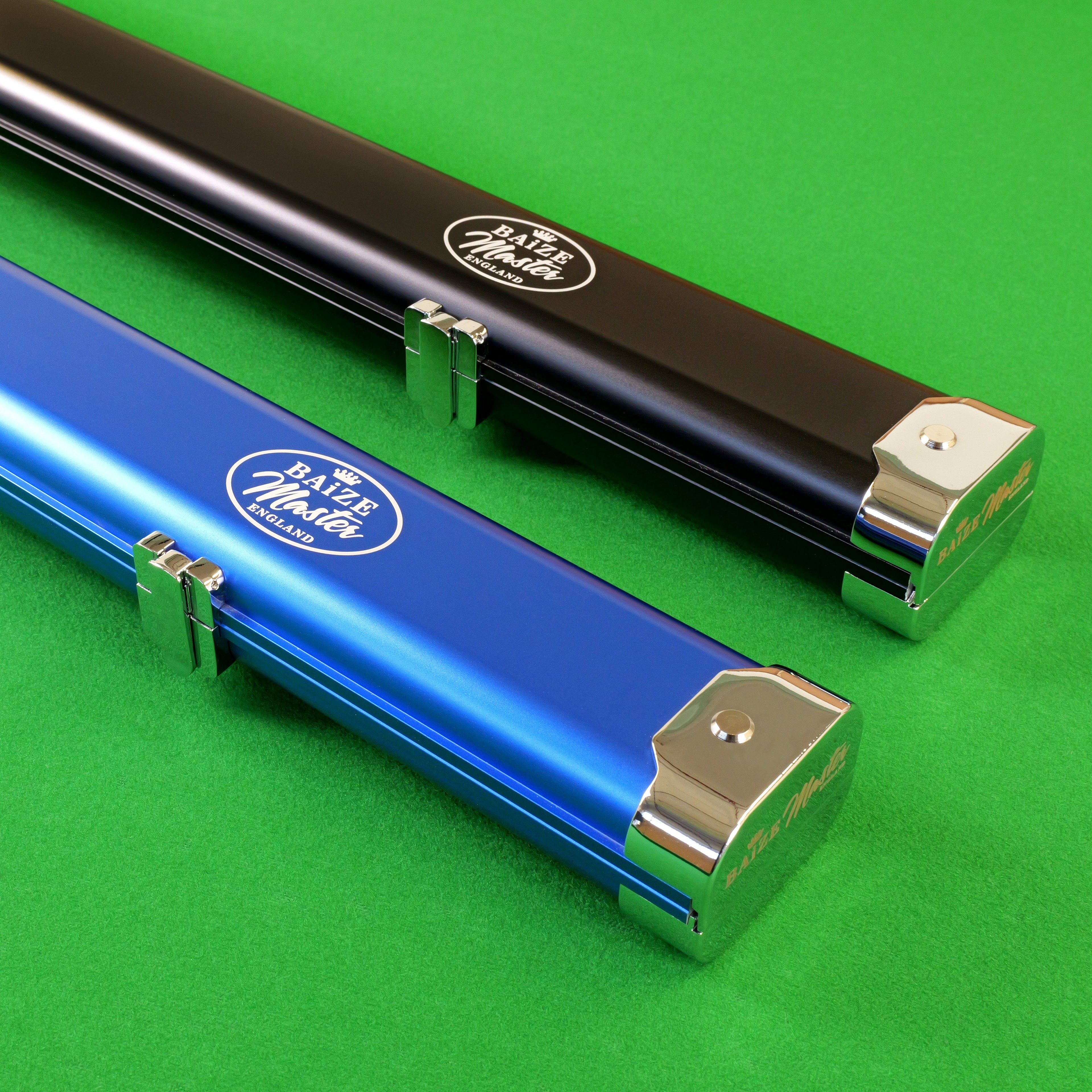 Baize Master Prestige Pro-Lock 1-piece metal cue case - 2 cues