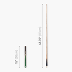 PRO147 TRIUMPH 3/4 Joint Premium Ash Snooker and Pool Cue and Case Set with 9.5mm Professional Layered Tip