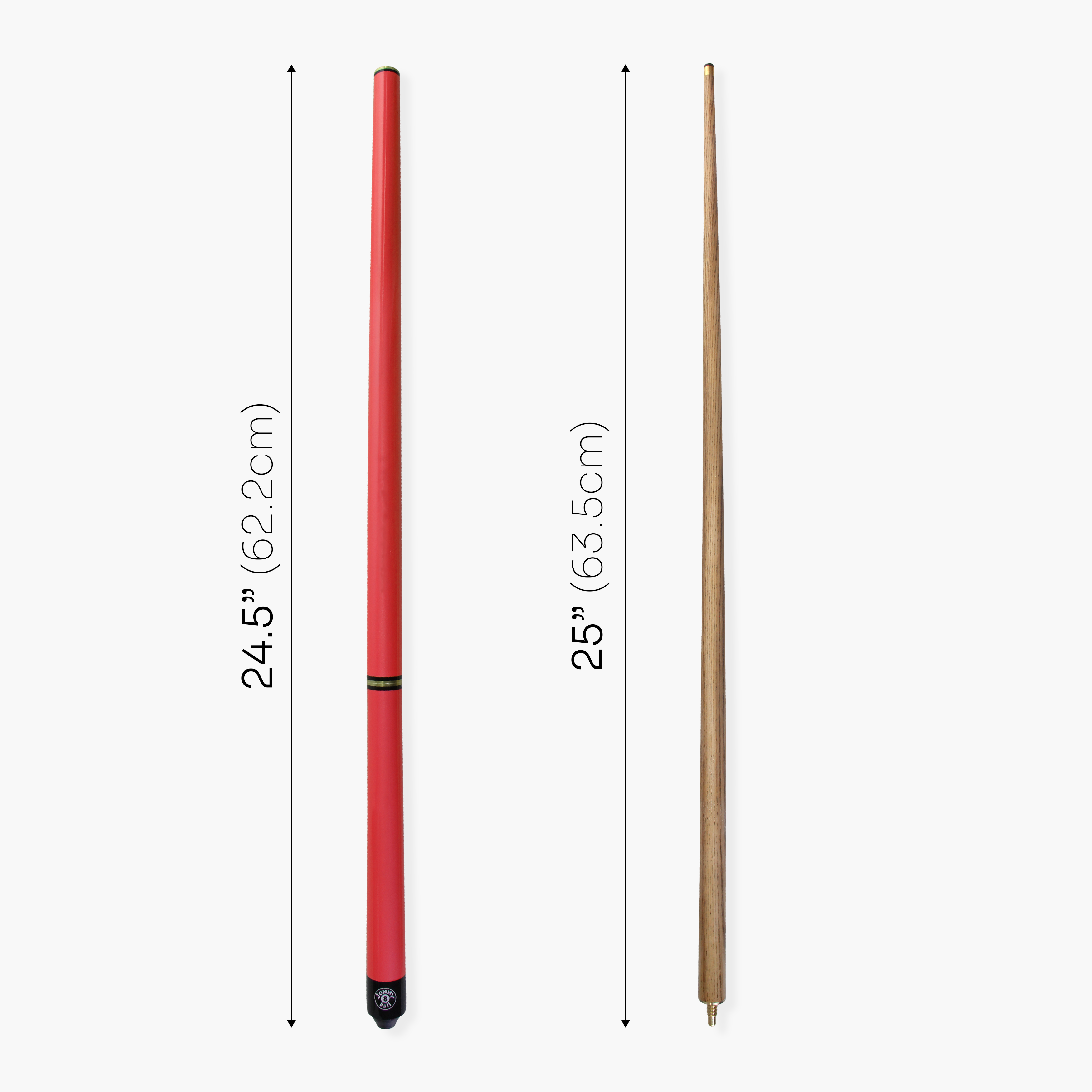 Jonny 8 Ball Red Triad 48-inch cue and soft case