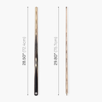 PRO147 TRIUMPH 2 Piece Premium Ash Snooker and Pool Cue and Case Set with 9.5mm Professional Layered Tip