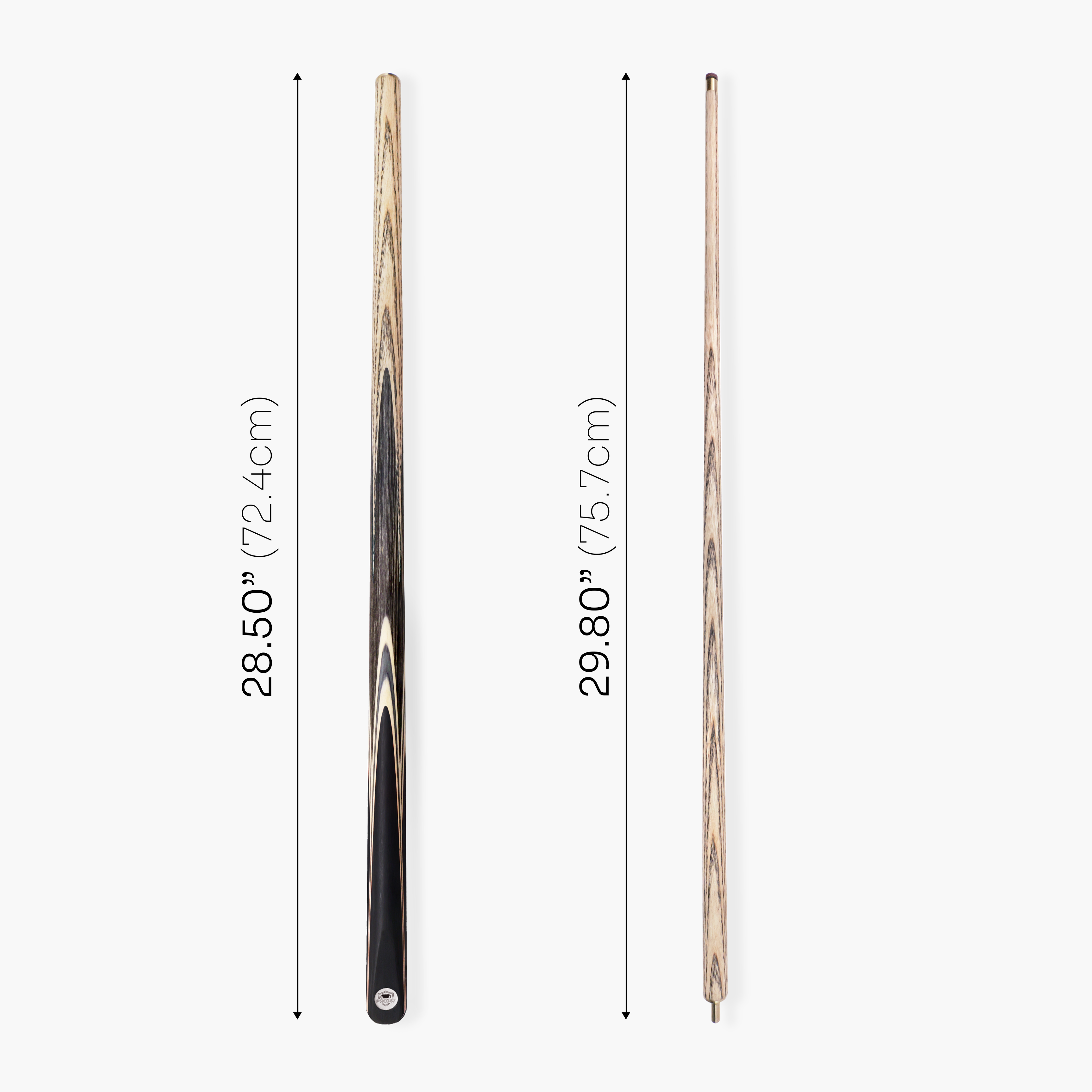 PRO147 TRIUMPH 2 Piece Premium Ash Snooker and Pool Cue and Case Set with 9.5mm Professional Layered Tip