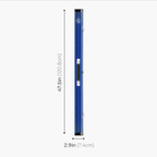 Baize Master Pro Line blue 3/4 cue case
