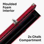 Baize Master Pro Line red 3/4 cue case