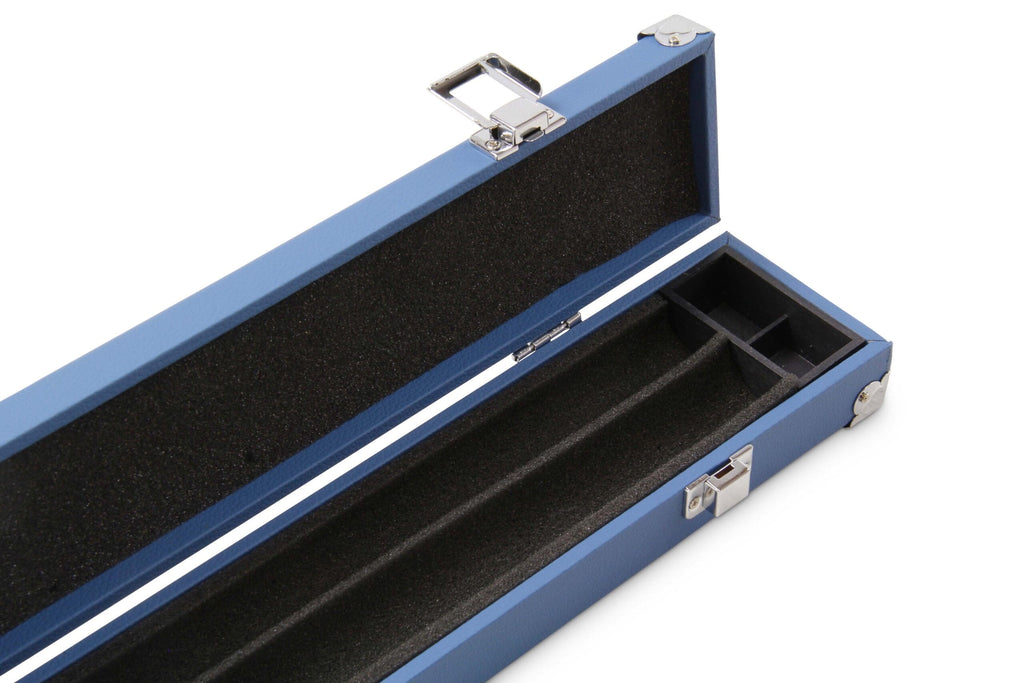 2-piece cue case with chalk compartment