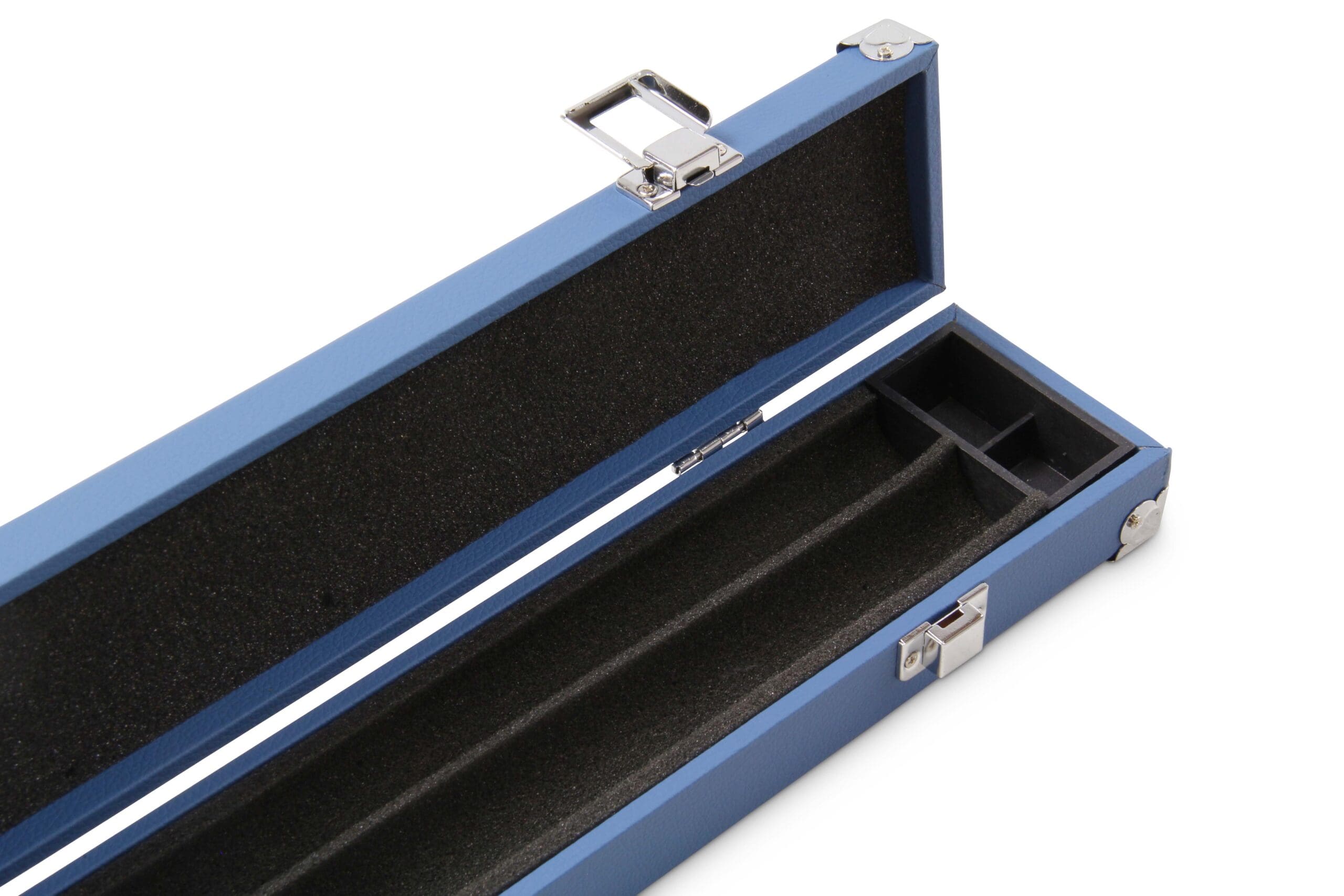 2-piece cue case with chalk compartment