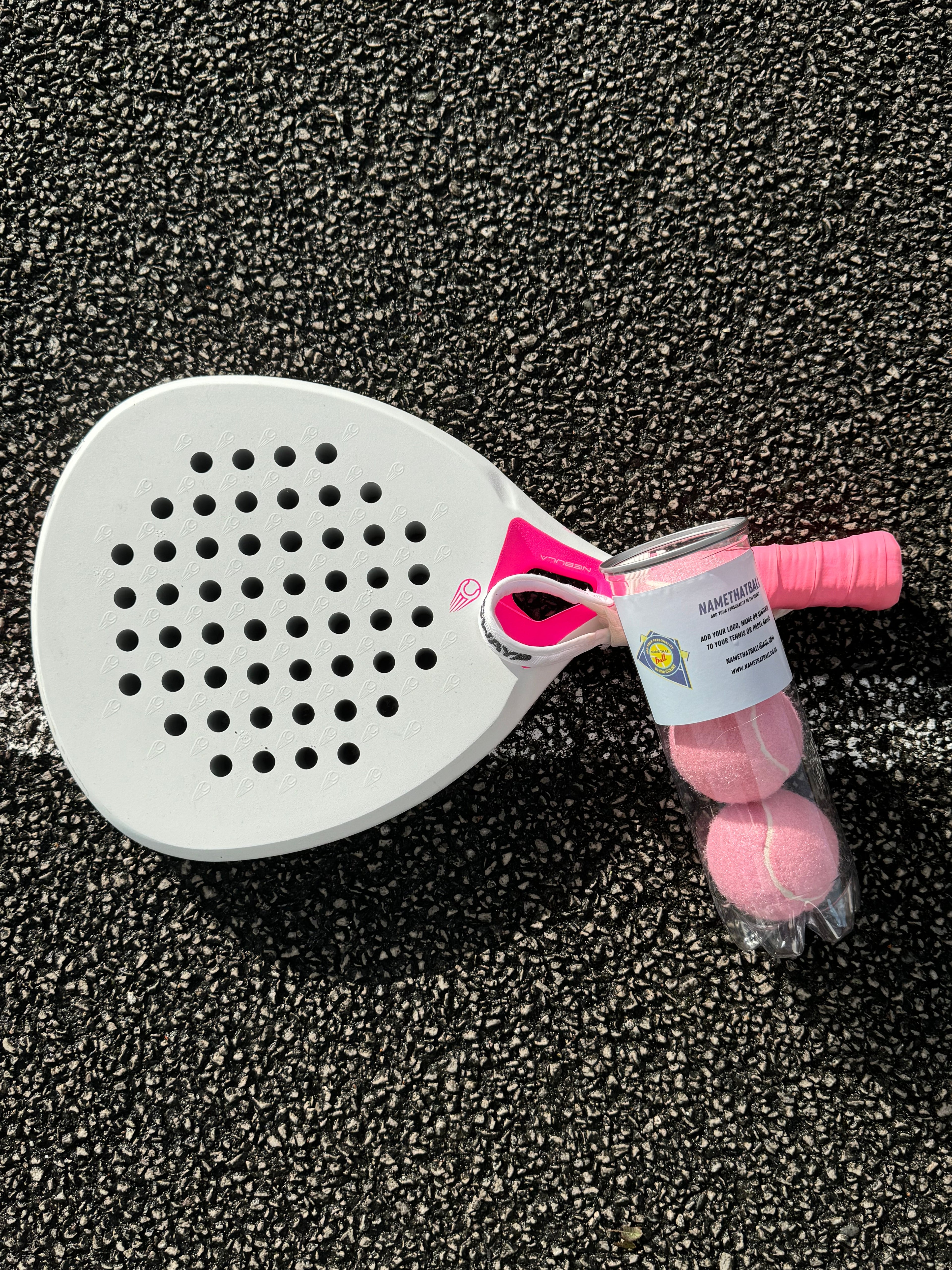 Namethatball -Customised Coloured Padel balls - BABY PINK