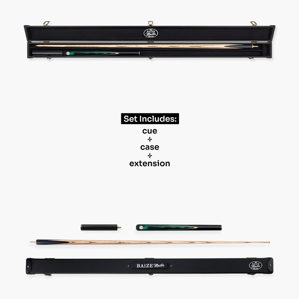 Baize Master Emerald Marksman cue and case set