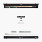 Baize Master Emerald Marksman cue and case set