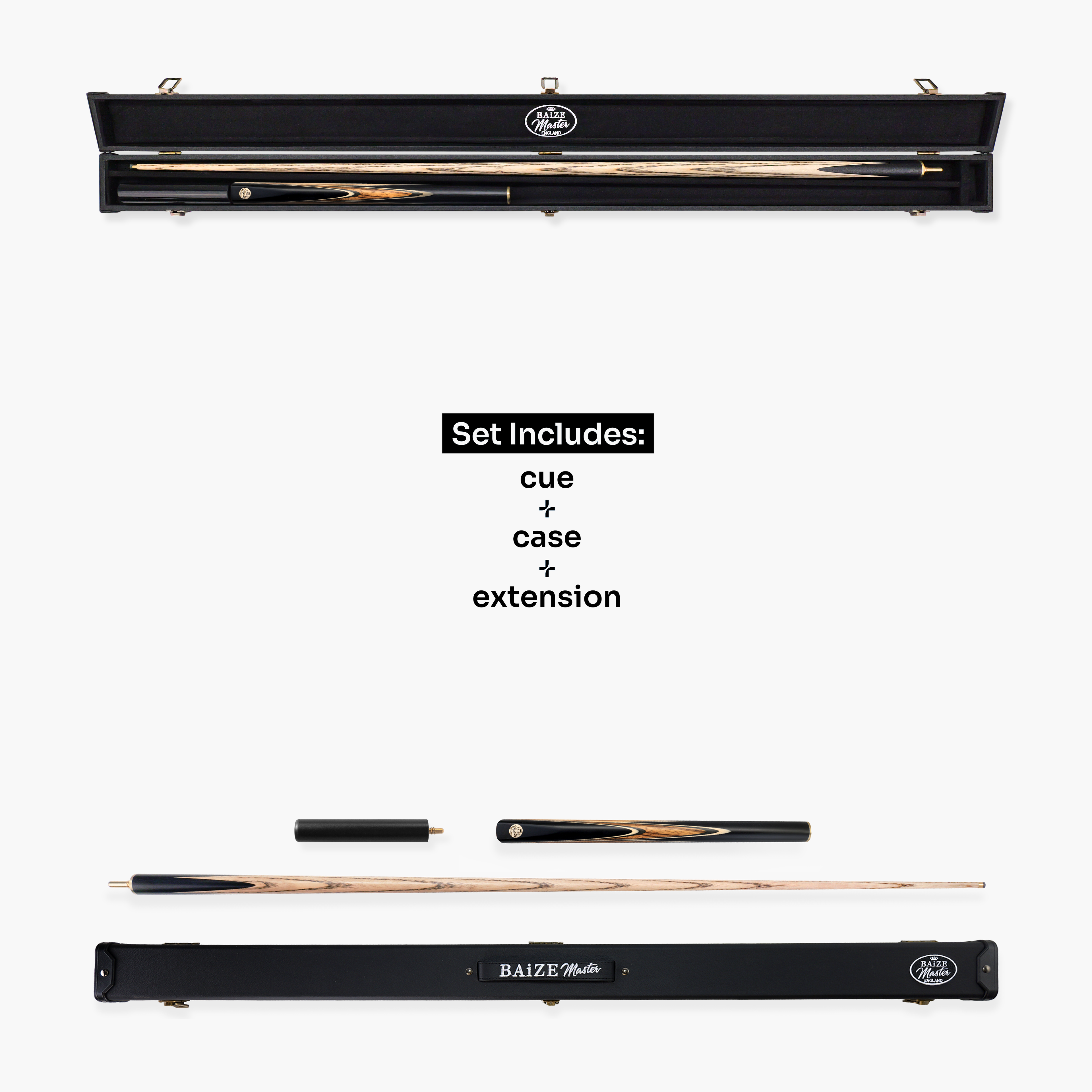 Baize Master Earthen Marksman cue and case set