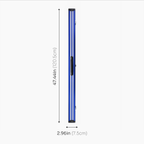 Silver Stripe Pro Aluminium Premium 3/4 Snooker and Pool Cue Case - Holds 1 x 3/4 Joint Cue + Extensions