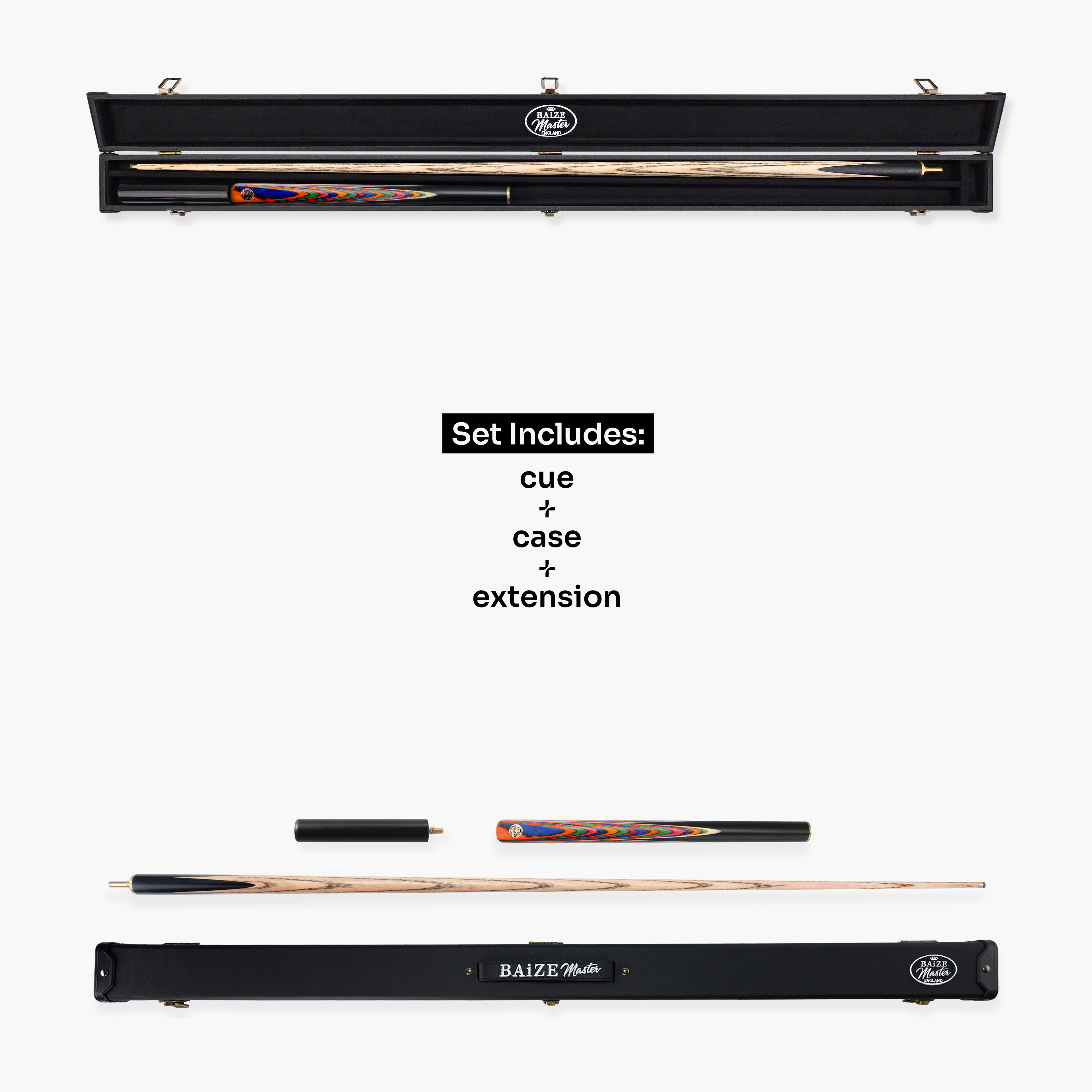 Baize Master Prism Marksman cue and case set