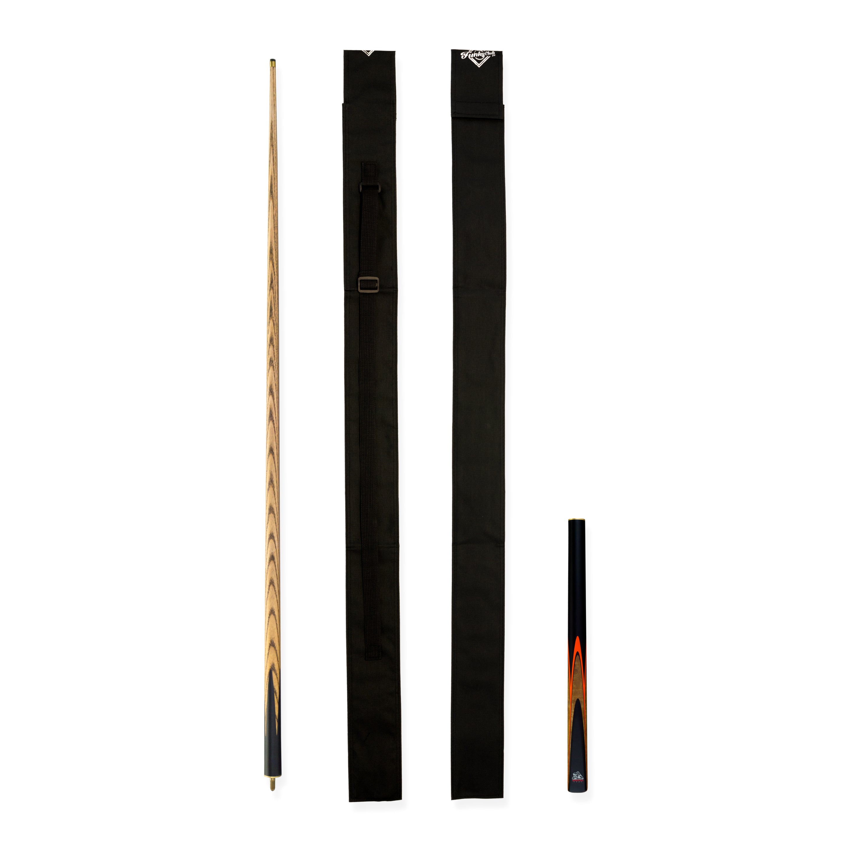 Spartan Fury VANQUISH 3/4 Joint Snooker Pool Cue and Soft Case Set 9.5mm Tip