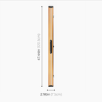Silver Stripe Pro Aluminium Premium 3/4 Snooker and Pool Cue Case - Holds 1 x 3/4 Joint Cue + Extensions