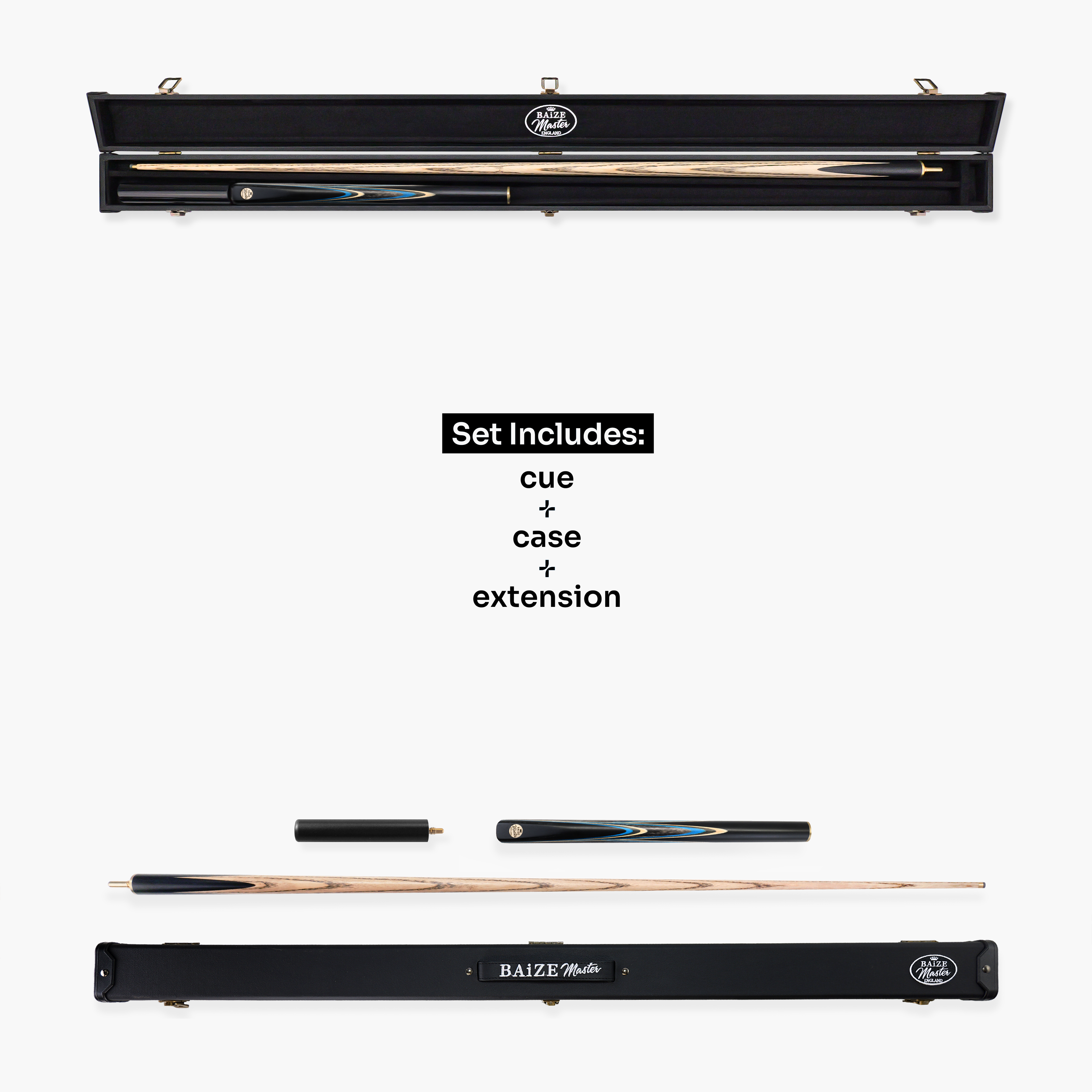 Baize Master Marine Marksman cue and case set