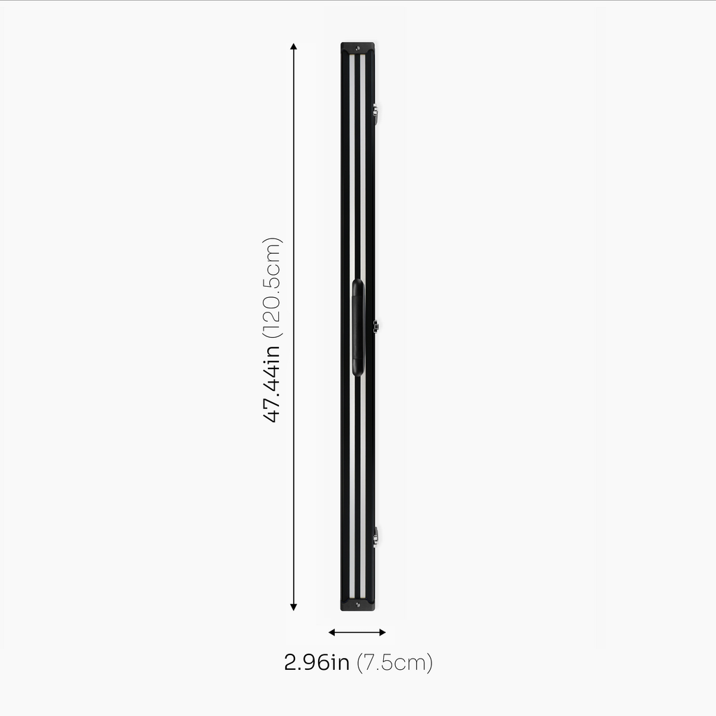Silver Stripe Pro Aluminium Premium 3/4 Snooker and Pool Cue Case - Holds 1 x 3/4 Joint Cue + Extensions