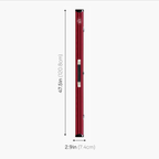 Baize Master Pro Line red 3/4 cue case