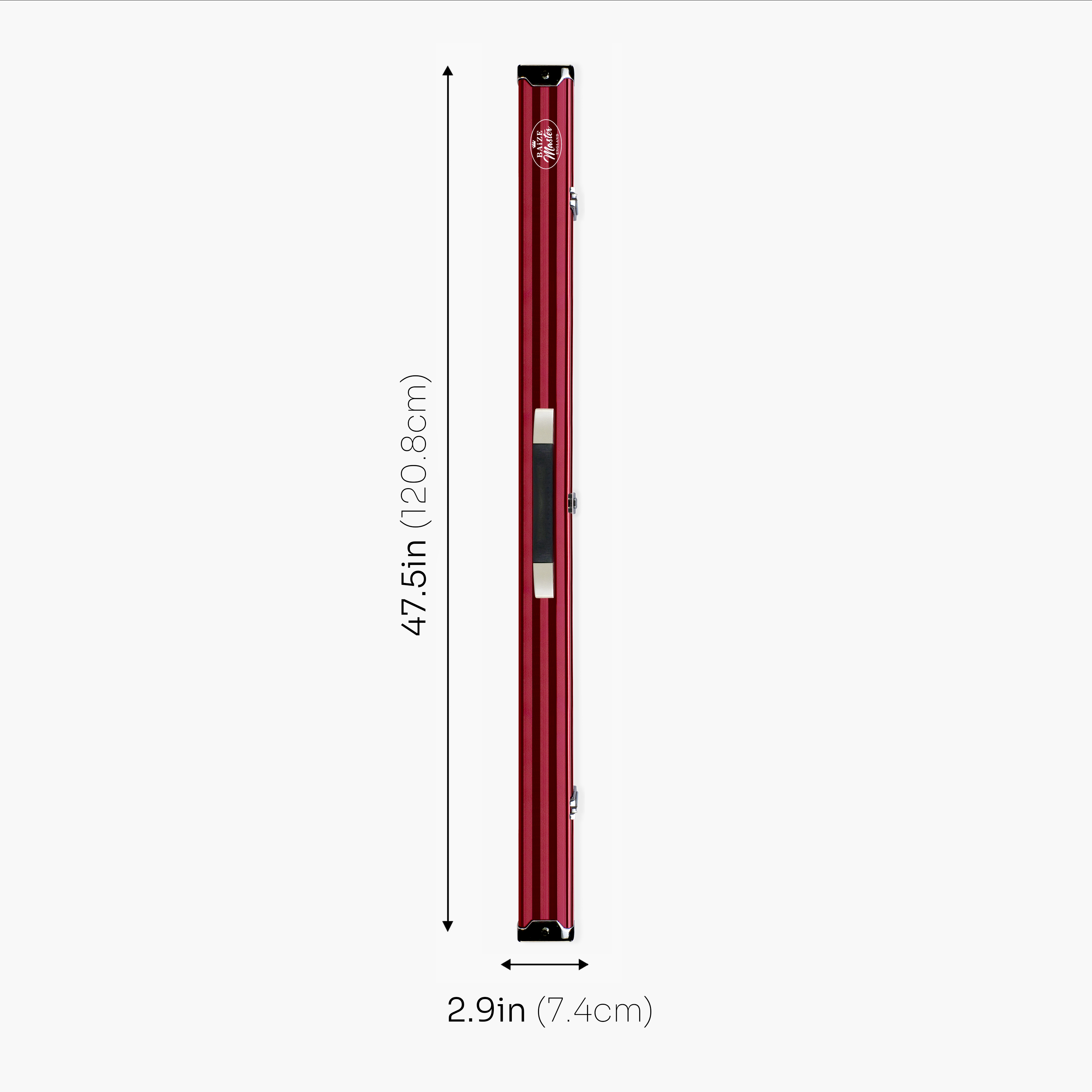 Baize Master Pro Line red 3/4 cue case
