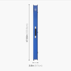 Baize Master Pro Line wide blue 3/4 cue case