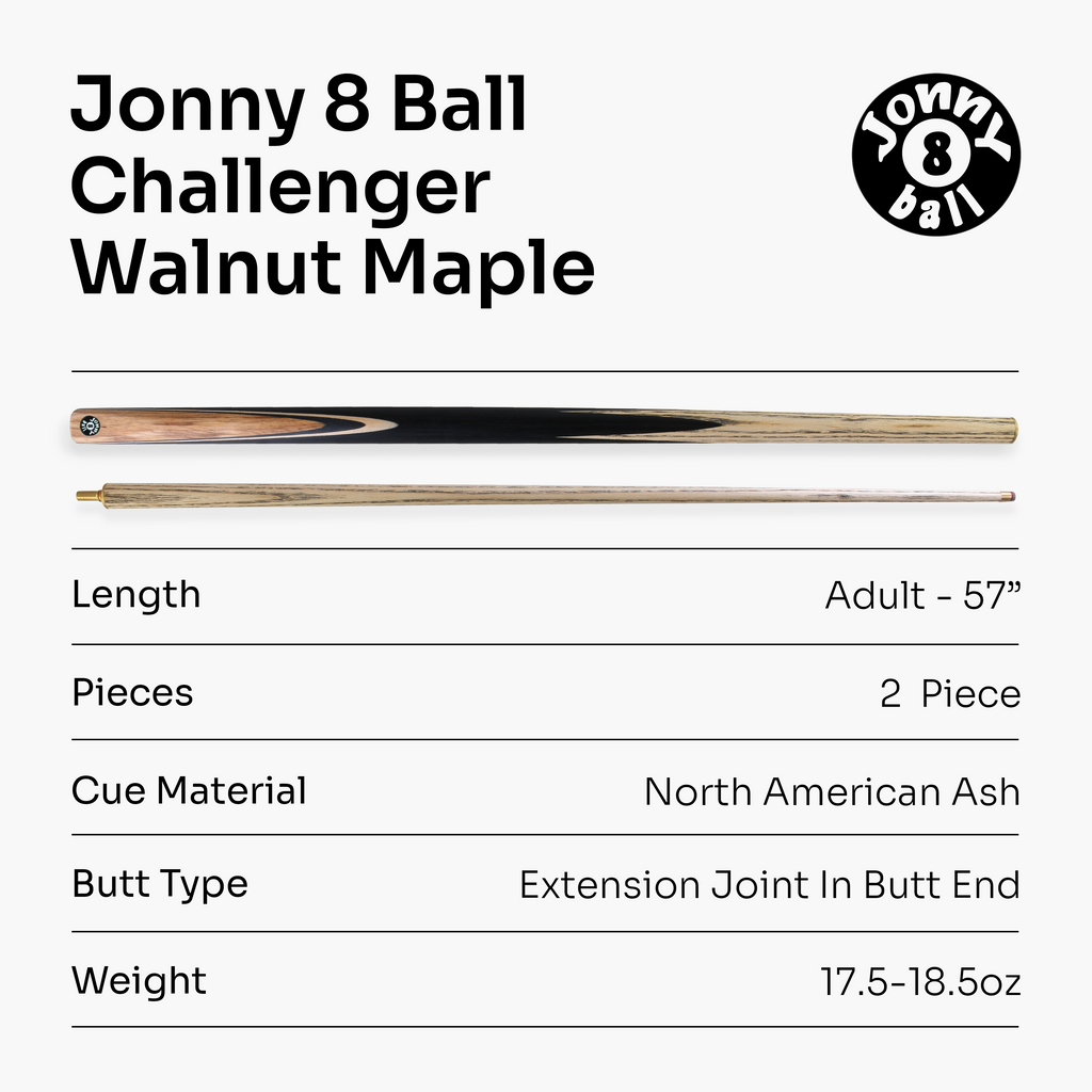 Jonny 8 Ball Challenger cue and hard case set