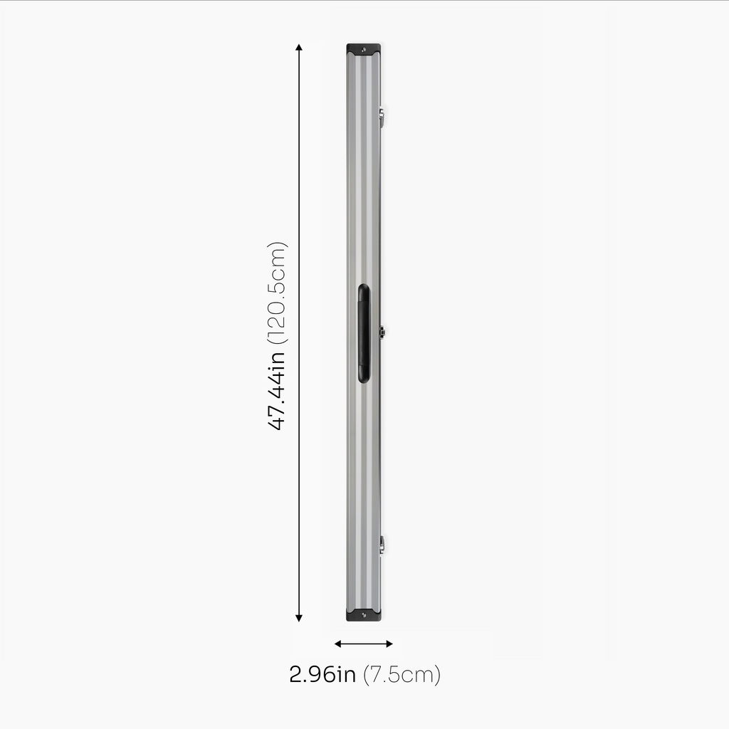 Silver Stripe Pro Aluminium Premium 3/4 Snooker and Pool Cue Case - Holds 1 x 3/4 Joint Cue + Extensions