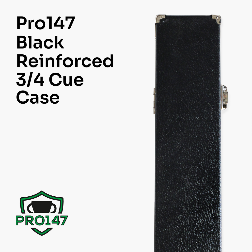 PRO147 Pearl Series Grey 57 Inch 3/4 Jointed Snooker Pool Cue and Case Set 9.5mm Pro Tip