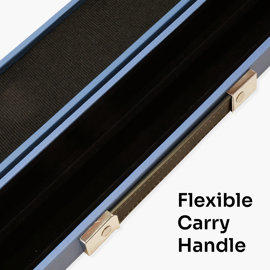 Jonny 8 Ball Flame 58" Maple Pool Snooker Cue with 11mm Tip and Hard Case